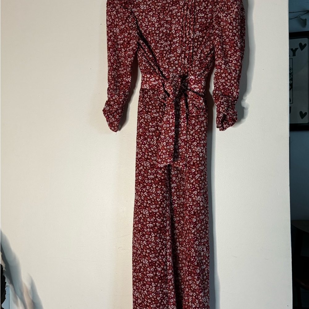 Blue Rain pink Floral Long Sleeve Dress